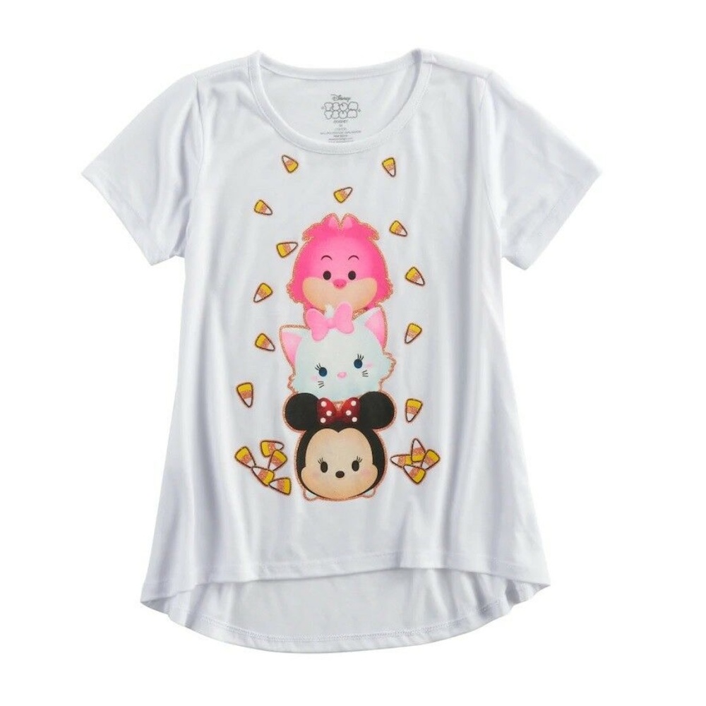 Disney Girls Minnie Mouse Graphic Tee size L NEW